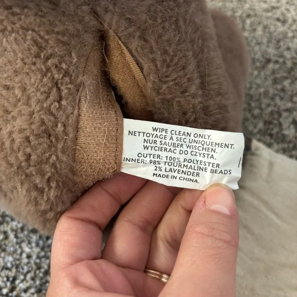 * Microwaveable Warming Hippo Stuffed Animal Huggable Warm Me Up Cuddle Comfort - Picture 4 of 8